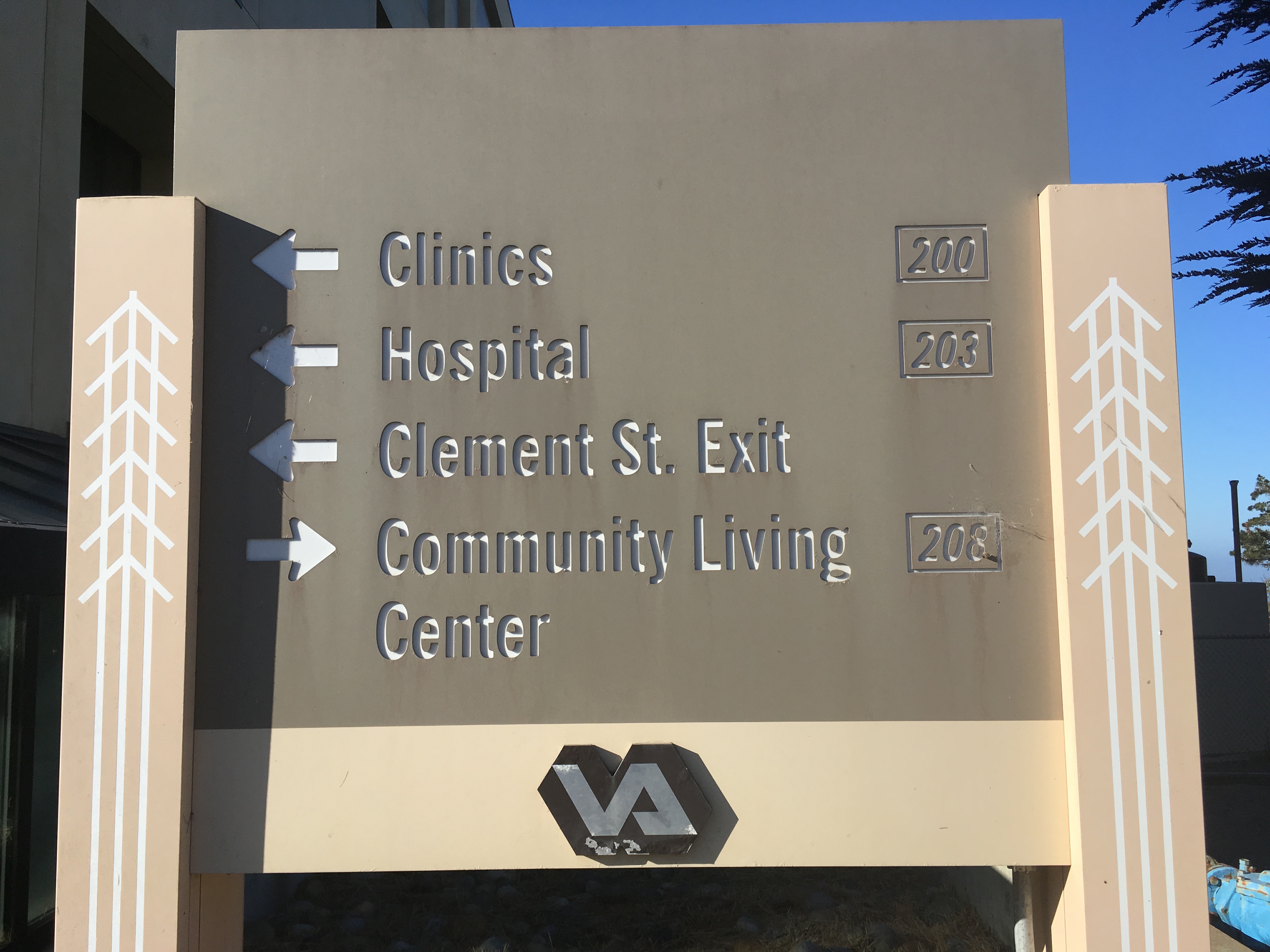 VA Direction Sign